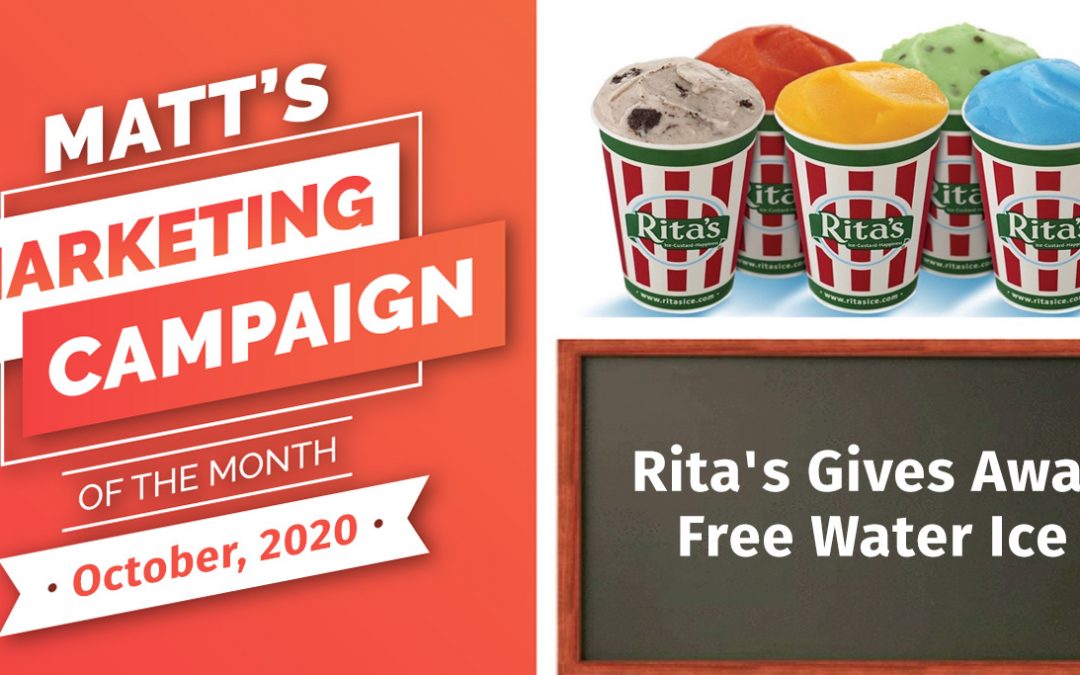 Rita’s Gives Away Free Water Ice